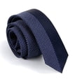 thumbnail image 1 of Yongchuantie Men's Ties Navy Blue White Polka Dot Ties for Men 2.36 Inches Slim Neckties + Gift Box, 1 of 7