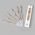 thumbnail image 1 of Yongcuo Elegant Gold Spiral Birthday Candles Set of 6 Twisted Metallic Candles for Cakes & Celebrations, 5.75 Inches Long Champagne, 1 of 4