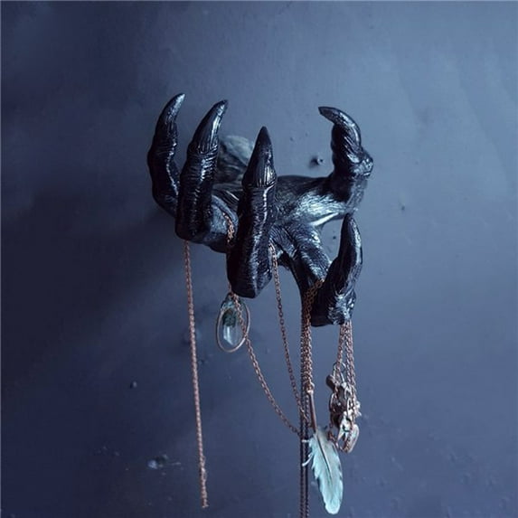 Yongcuo Witch's Hand Wall Hanging Statues,Art Sculpture, Resin Retro Wall White