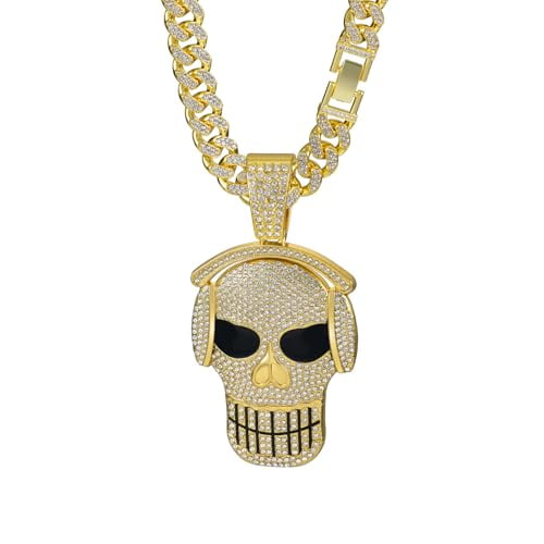 Yonghao 18K Alloy Cuban Chain Bracelet - 7.87in Full Diamond Hip Hop Jewelry With Dragon Buckle