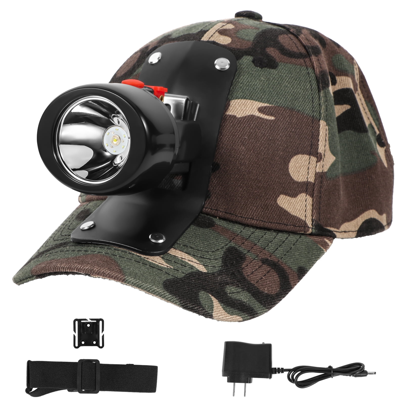 Yongkist High Lumens LED Mining Headlamp with Hat - Waterproof, Durable, Long-Lasting Rechargeable Headlight, Adjustable Strap, Perfect for Miners Camping Hiking