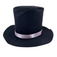 thumbnail image 1 of Yongwang Black Top Hat for Mens Tuxedo Hat with Trim Party Holiday Costume Dress Up Hat, 1 of 4