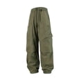 thumbnail image 1 of Yongwang Men's Athletic Cargo Joggers Drawstring Straight Leg Pants with Pocket Windproof Outdoor Sports Trousers, 1 of 8