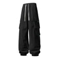 thumbnail image 1 of Yongwang Men's Corduroy Cargo Joggers Pants Drawstring Elastic Waist Pants Casual Tapered Pants with Pockets, 1 of 9