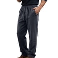 thumbnail image 1 of Yongwang Mens Big&Tall Corduroy Sweatpants Wide Leg Drawstring Elastic Waist Sweatpants Vintage Fashion Pants, 1 of 8