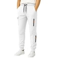 thumbnail image 1 of Yongwang Mens Drawstring Elastic Waist Jogger Pants Casual Loose Fit Sports Trousers with Pockets, 1 of 5