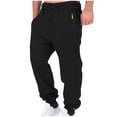 thumbnail image 1 of Yongwang Mens Drawstring Elastic Waist Sweatpants Jogger Cargo Sweatpants Casual Workout Running Pants with Pockets, 1 of 8