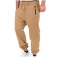 thumbnail image 1 of Yongwang Mens Drawstring Elastic Waist Sweatpants Jogger Cargo Sweatpants Casual Workout Running Pants with Pockets, 1 of 8