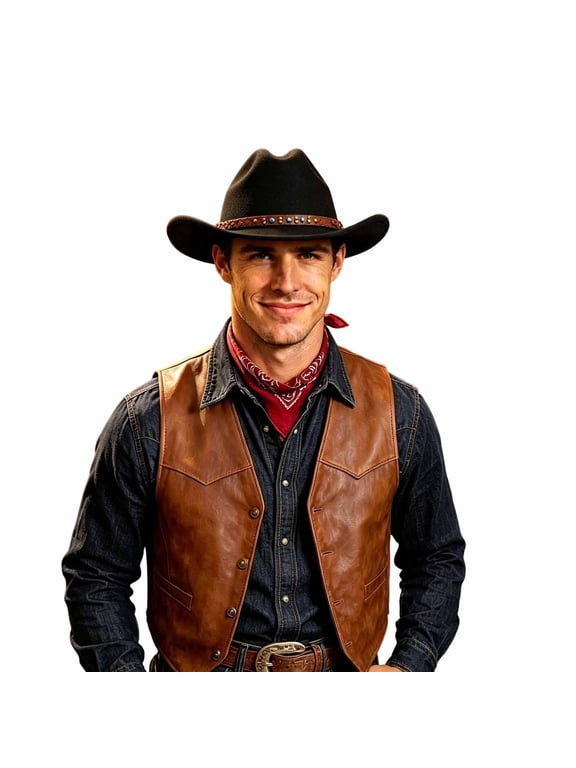 Mens UPF 50+ Sun Protection Hat Cowboy Hat Fedora Outdoor Lightweight Hat