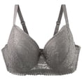 thumbnail image 1 of Yongwang Women's Plus Size Lace Bras Push Up Underwire Bra Soft Full Coverage Lift Up Bra, 1 of 8