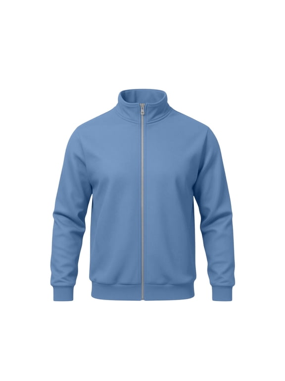 Zip Up Jacket for Men Long Sleeve Stand Collar Jacket Casual Sports Outerwear for Fall Winter