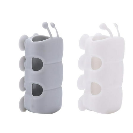 Yongwei 10PCS Shower Head Holders Bathroom Bath Accessories Suction Cup Rack(Grey+White)