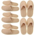 thumbnail image 1 of Yongwei 10Pcs Unisex Guest Spa Slippers for Hotel Travel (Yellow), 1 of 10