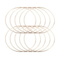 Yongwei 10pcs Metal Macrame Rings for DIY Craft Golden
