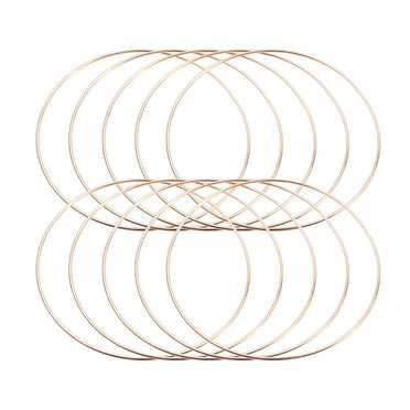 Yongwei 10pcs Metal Macrame Rings for DIY Craft Golden