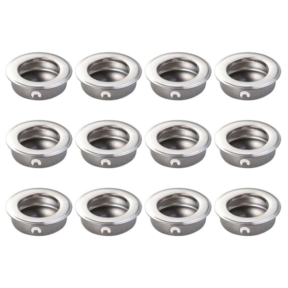 Yongwei 12PCS Stainless Steel Cabinet Knobs for Sliding Doors