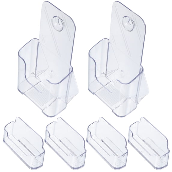Yongwei 2 Clear A6 Acrylic Brochure Holders with Card Slots for Wall/Counter