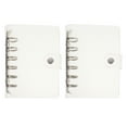 thumbnail image 1 of Yongwei 2pcs A7 6-Rings Binder Rings Clear Cover for Loose Leaf Spiral Planner, 1 of 10