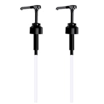 Yongwei 2pcs Oil/Lotion Dispenser Pump Replacement for Home (Black)