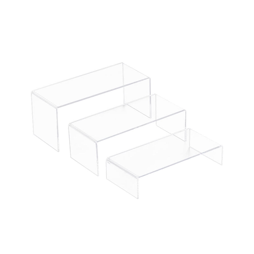 Yongwei 3Pcs Clear Shoe Risers U-Shaped Shelf Showcase for Retail Stand ...