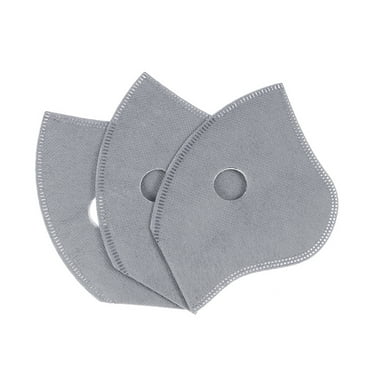 Yongwei 3Pcs Half Face Mask Filter Replacement For Outdoor Racing Bike Anti-Dust Filter Cycling Riding Masks Liner (Gray)