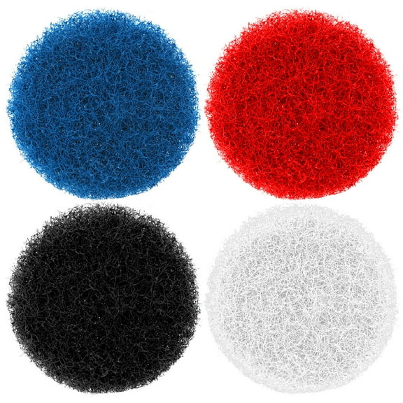 Yongwei 4pcs 4 Inches Electric Drill Brush Round Scrubber Cleaning Brushes Drill Cleaning Brush Attachments (Random Color)