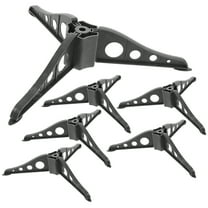 Yongwei 6Pcs Christmas Tree Stands Triabgle Tabletop Tree Holder (Black)