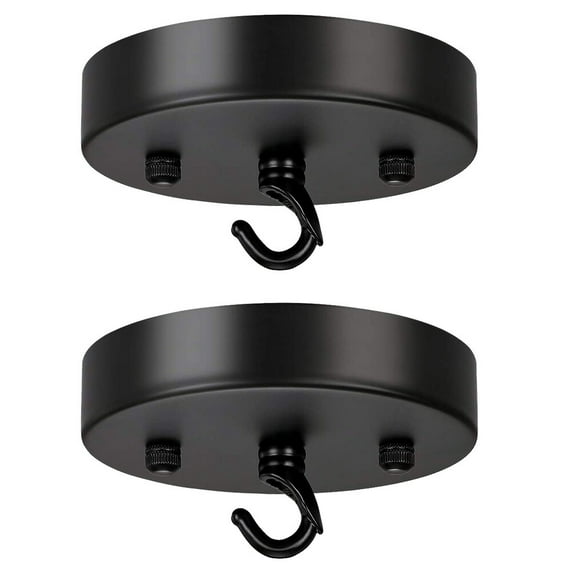 Yongwei Ceiling Canopy Pendant Light Set - Black Chandelier Mount