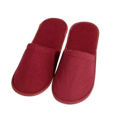 Yongwei Closed Toe Hotel Spa Slippers - Non-Slip Indoor Travel & Guest Slippers