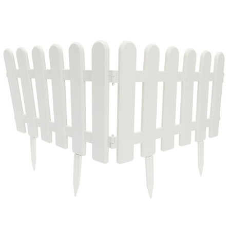 Yongwei Decorative Garden Fence Edging Border with Ground Sticks (2pcs)