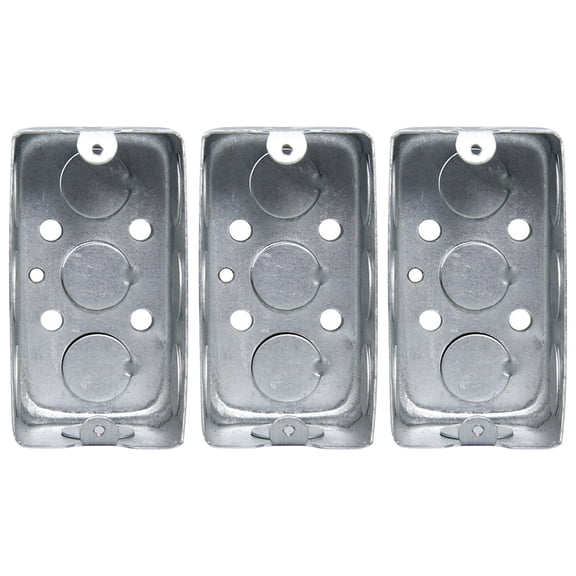 Yongwei Electronics Switch Case Metal Junction Box Socket Wall Mount (3pcs)
