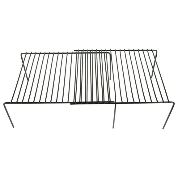 Yongwei Expandable Kitchen Sink Shelf Organizer Rack Cabinet Pantry Black