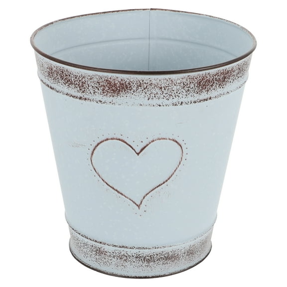 Yongwei Flower Bucket 1pc Creative Flower Pot Flower Container Flower Holder for Home Wedding (Grey)