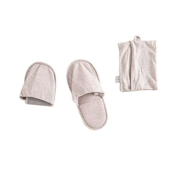 Yongwei Folding Travel Slippers Women Men Shoes Couples Cotton Pantufa Portable Slides Aircraft Hotel Slippers (Pink)