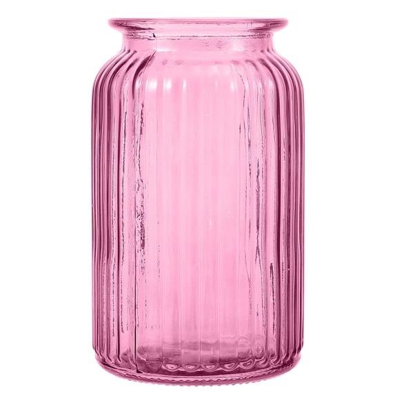 Yongwei Glass Flower Vase Decorative Jar Floral Holder for Tabletop Hydroponics