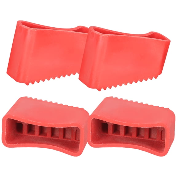 Yongwei Ladder Leg Covers Stabilizer Bumpers Floor Protectors (Red)