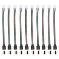 Yongwei Led Connectors 4 Pin Connector Kit Lights Solderless Rgb ...