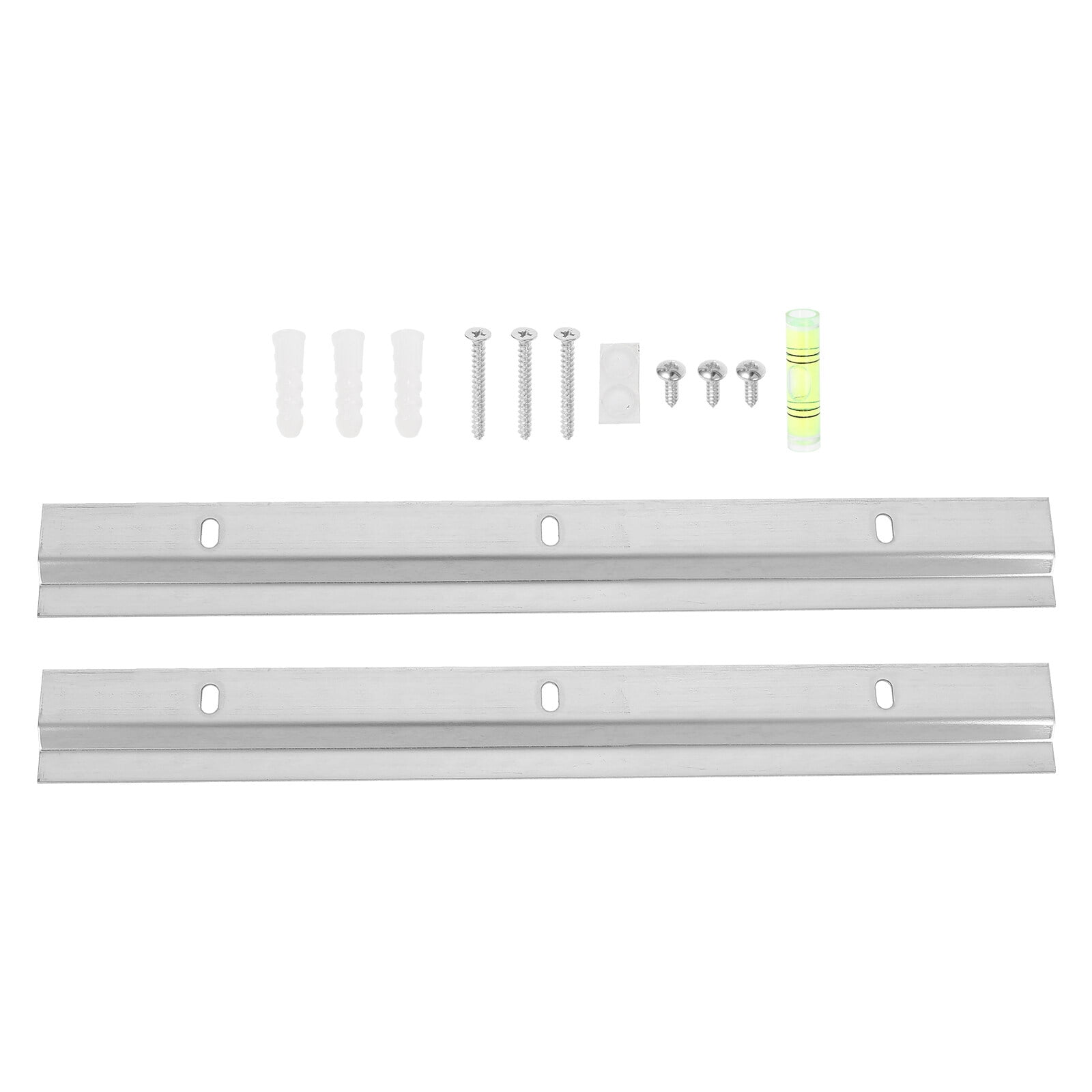 R7227 Rear Drawer Track Back Plate & R7240 Side Track Brackets - Plastic, White, 75 Lb Load, With Fasteners