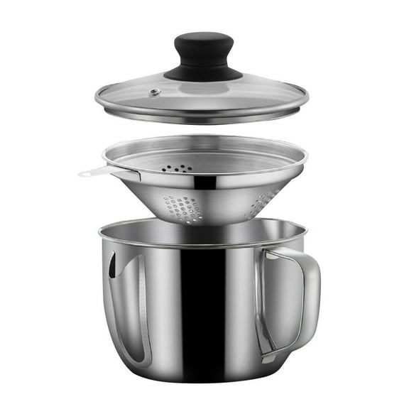 Yongwei Stainless Steel Gravy Separator with Strainer - 1000ml