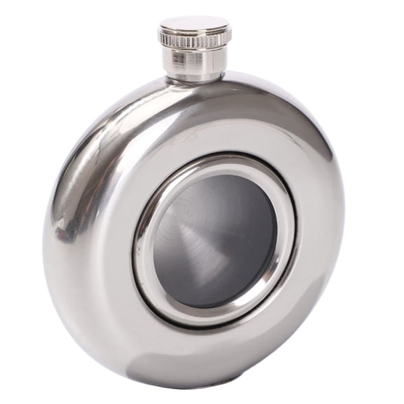 PAMINGONO Leak Proof Drinking Flask Silver 1 Pc 4.2x3.5in