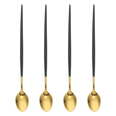 Yongwei Stainless Steel Long Handle Coffee Spoons Set for Home/Shop/Bar (4pcs)