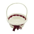 thumbnail image 1 of Yongwei Woven Flower Basket 1Pc Woven Basket with Handle Wedding Party Flower Basket Storage Basket, 1 of 10