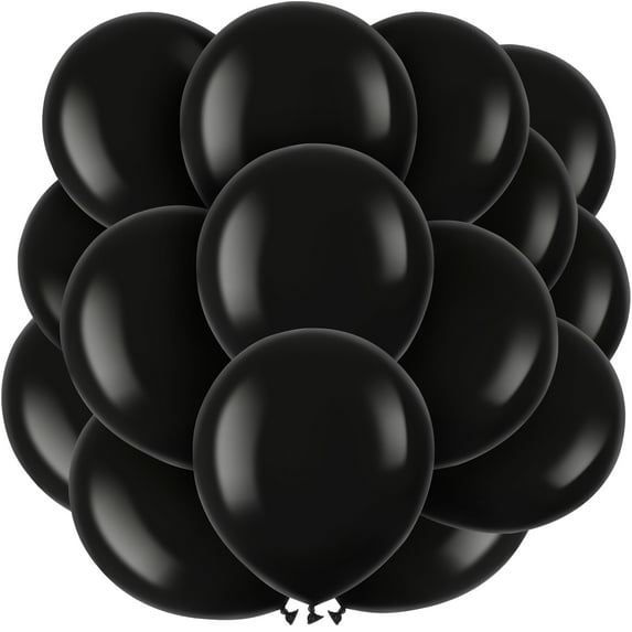 Yongwei black balloons 100pcs Black Balloons Black Party Decorations Festival Decorative Balloons for Wedding