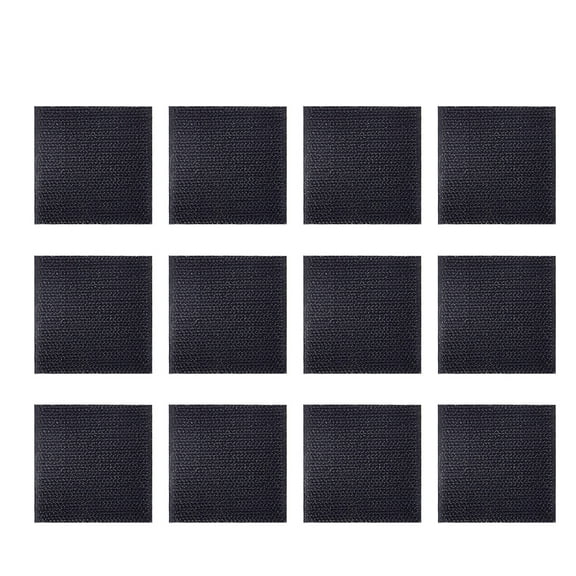Yongwei carpet anti-slip patch 12 Set Carpet Anti-slip Patch Hook and Loop Pads Non-slip Carpet Gripper for Corners and Edges (Square)