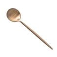 thumbnail image 1 of Yongwei coffee spoon Stainless Steel Coffee Spoon Mini Round Polishing Espresso Spoon Antipasto Spoon for Coffee Dessert Cake (Rose Gold), 1 of 10