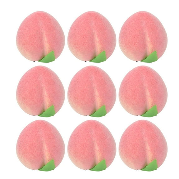Yongwei fake peach 12pcs Simulation Peach Decor Fake Peach Photography Props Lifelike Peach Decor Shopwindow Display Ornament for Home Party Decor (Pink)