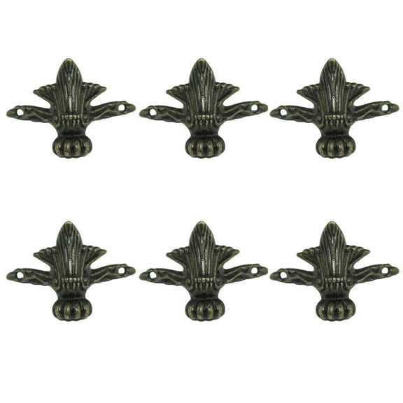 Yongwei furniture legs 8PCS 30x30mm Furniture Support Feet Zinc Alloy Box Legs Sofa Decoration Accessories Dark Green