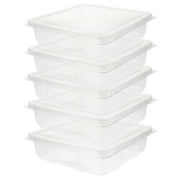 Yongwei hat boxes 5pcs Knitted Hat Carrier Case Square Storage Box Portable Hats Organizers