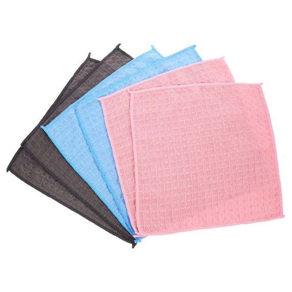 Yongwei kitchen towel 6pcs Kitchen Cleaning Cloth Dish Rags Waffle Checked Washcloths Dish Cloths
