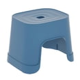 thumbnail image 1 of Yongwei small stool 1PC Anti-slip Plastic Stool Multi-use Step Stool Shoes Wearing Stool Small Bathroom Stool for Home Dorm (Dark Blue), 1 of 6